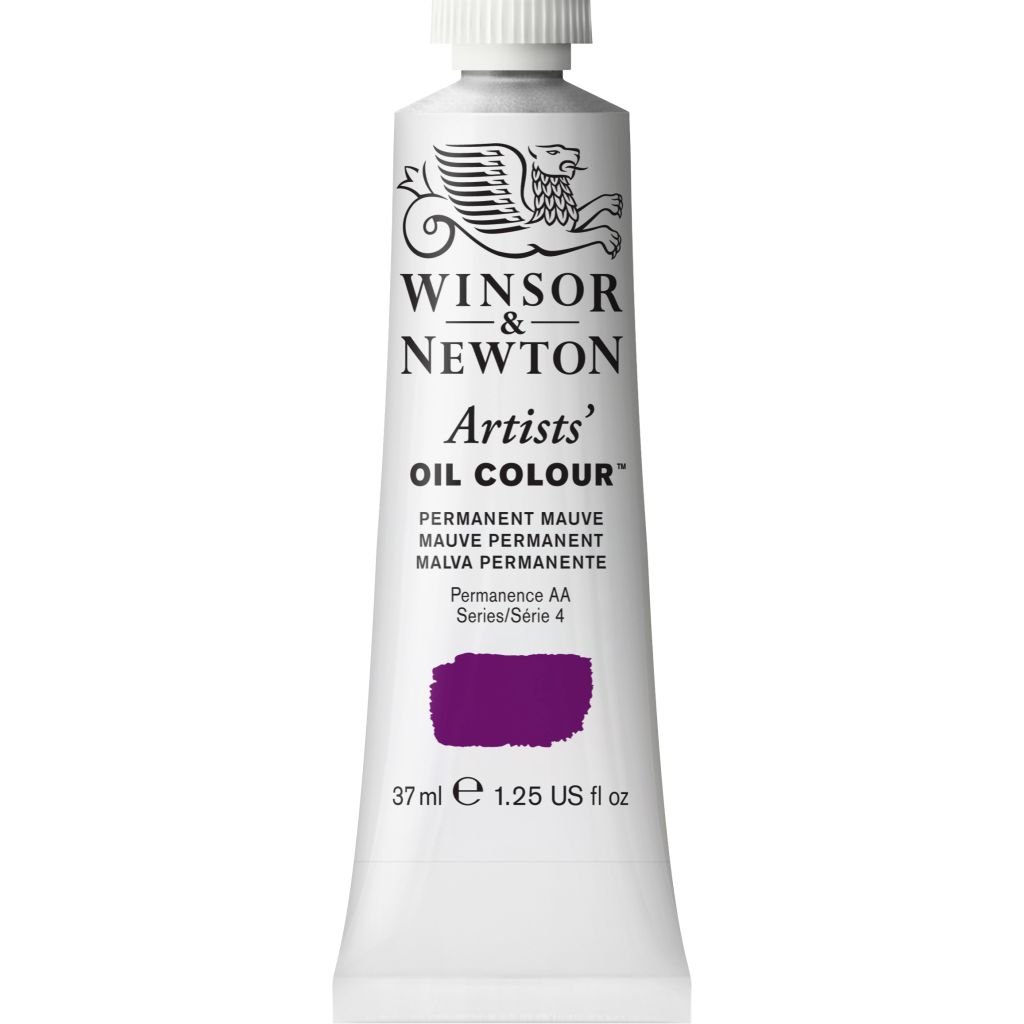 Winsor & Newton Artists' Oil Colour - Tube of 37 ML - Permanent Mauve (491)