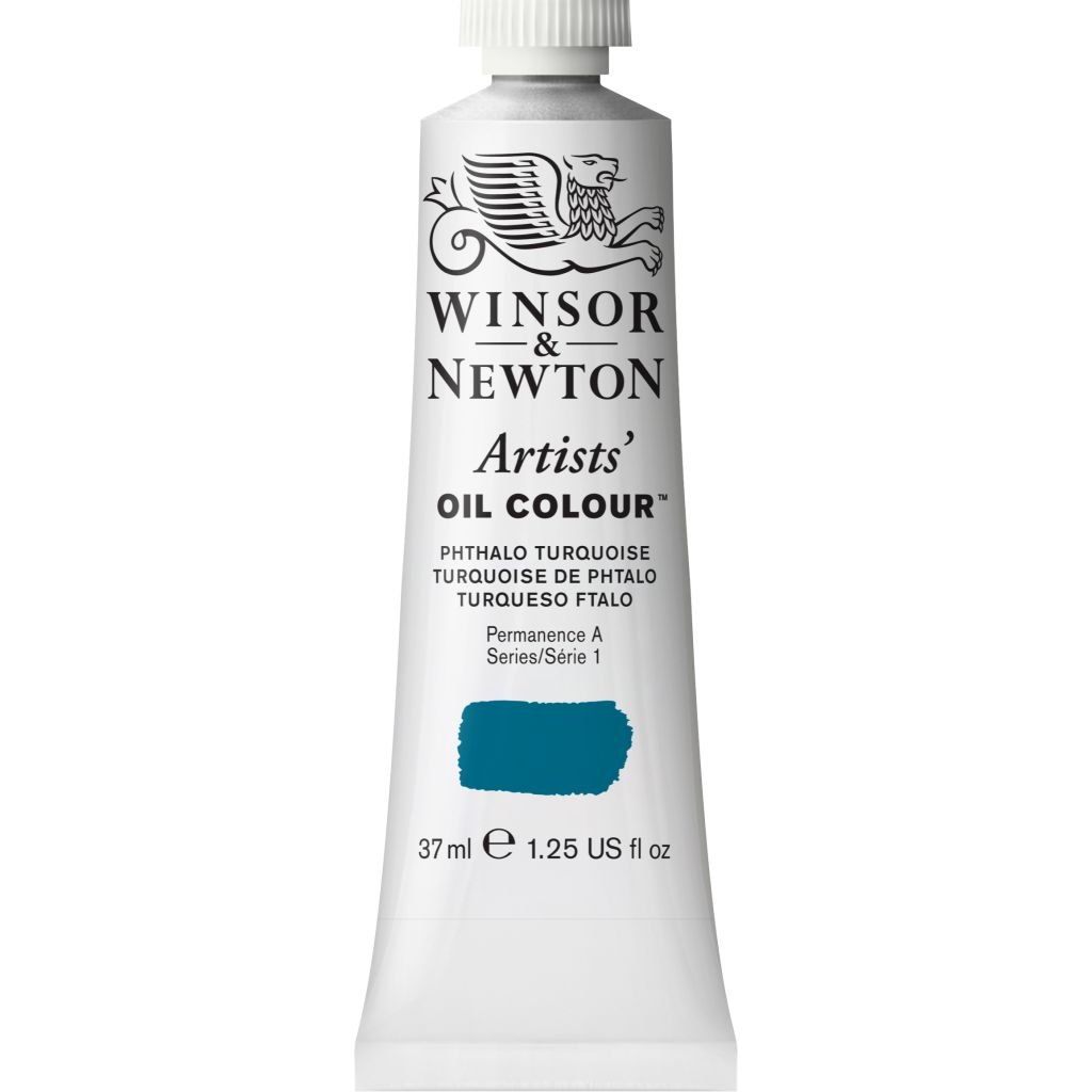 Winsor & Newton Artists' Oil Colour - Tube of 37 ML - Phthalo Turquoise (526)