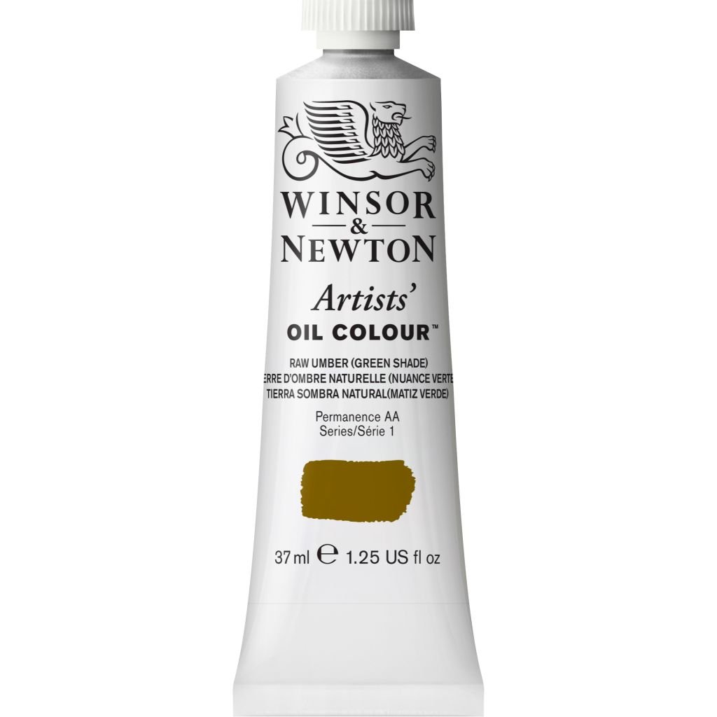 Winsor & Newton Artists' Oil Colour - Tube of 37 ML - Raw Umber (Green Shade) (558)