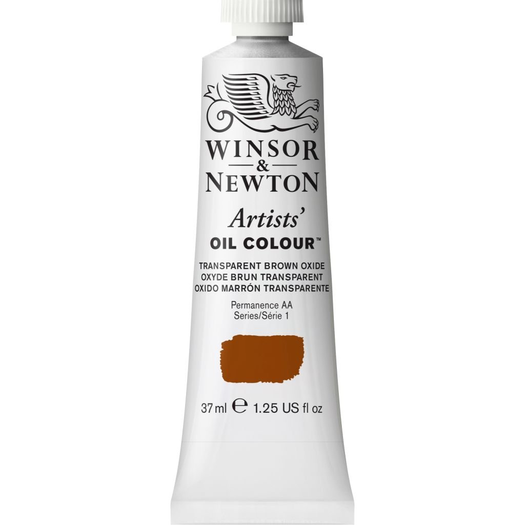 Winsor & Newton Artists' Oil Colour - Tube of 37 ML - Transparent Brown Oxide (648)