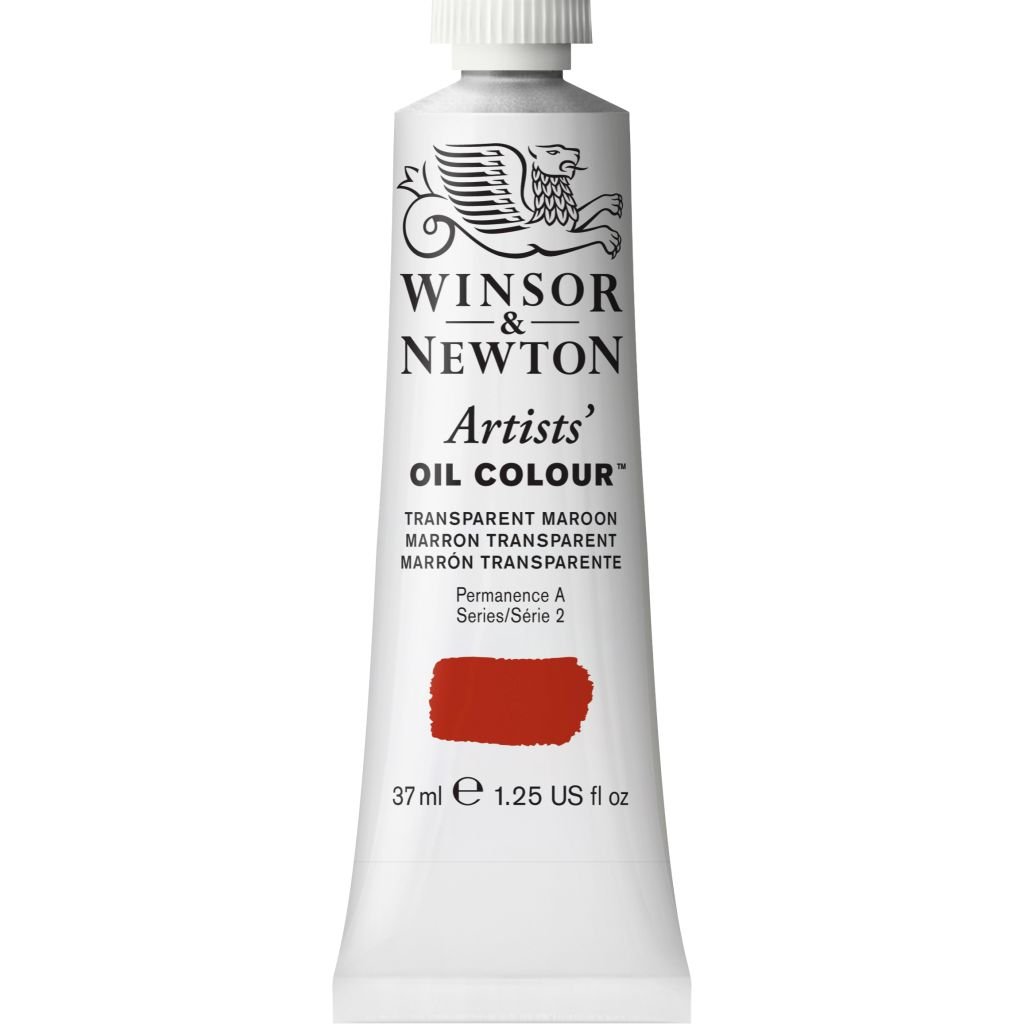 Winsor & Newton Artists' Oil Colour - Tube of 37 ML - Transparent Maroon (657)