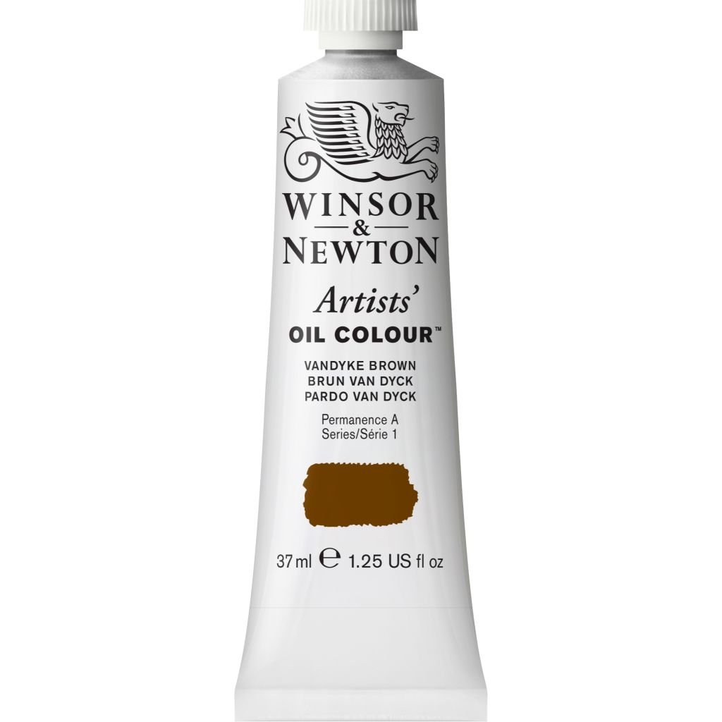 Winsor & Newton Artists' Oil Colour - Tube of 37 ML - Vandyke Brown (676)