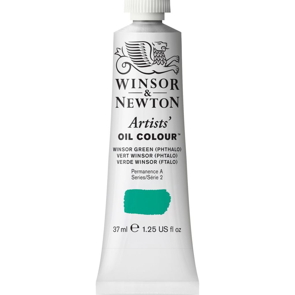 Winsor & Newton Artists' Oil Colour - Tube of 37 ML - Winsor Green Phthalo (720)