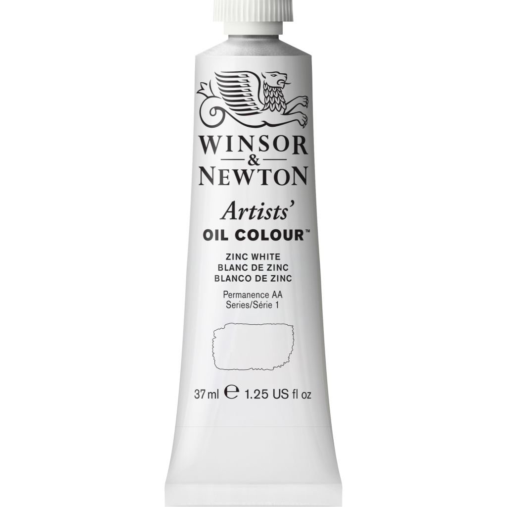 Winsor & Newton Artists' Oil Colour - Tube of 37 ML - Zinc White (748)