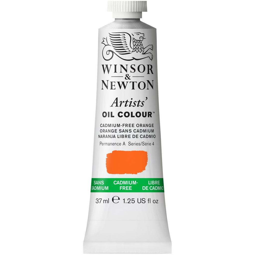 Winsor & Newton Artists' Oil Colour - Tube of 37 ML - Cadmium Free Orange (899)
