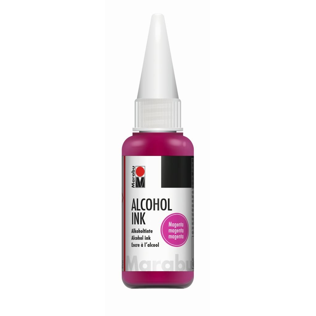 Marabu Alcohol Ink - Bottle of 20 ML - Magenta (014) - Blister Pack