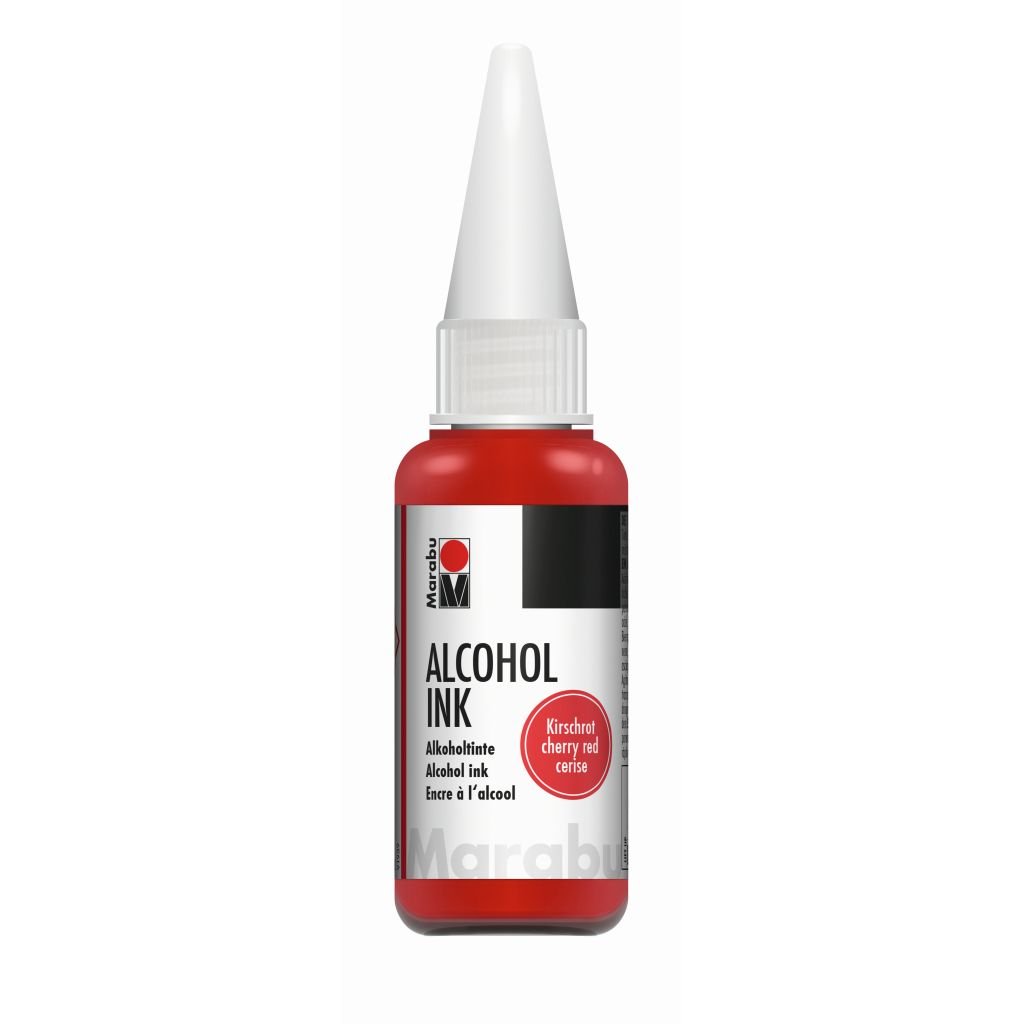 Marabu Alcohol Ink - Bottle of 20 ML - Cherry Red (031) - Blister Pack