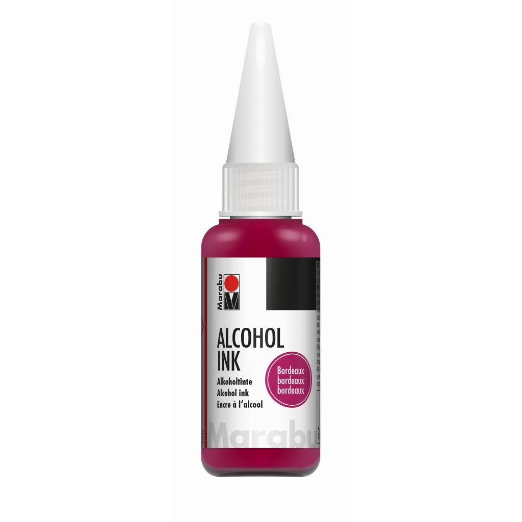 Marabu Alcohol Ink - Bottle of 20 ML - Bordeaux (034) - Blister Pack