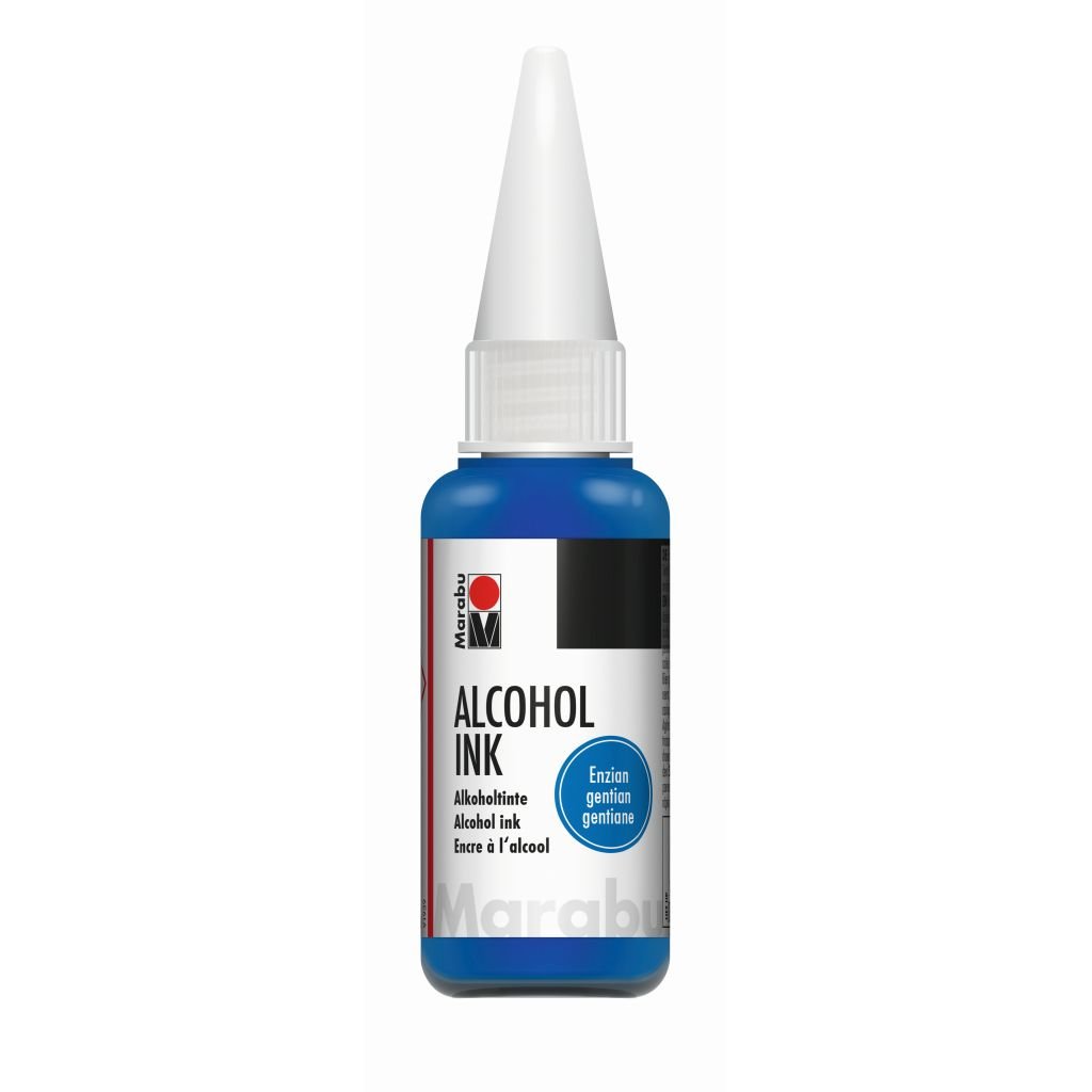 Marabu Alcohol Ink - Bottle of 20 ML - Gentian (057) - Blister Pack