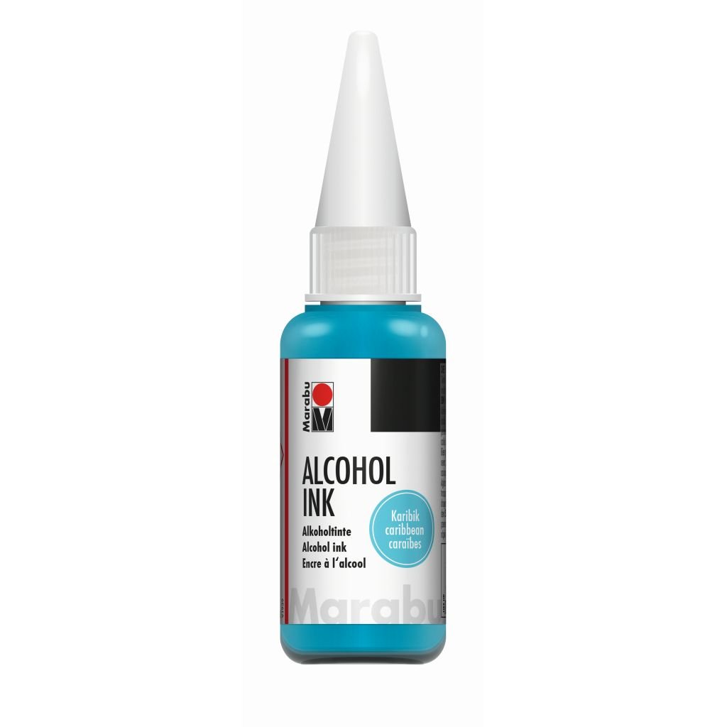 Marabu Alcohol Ink - Bottle of 20 ML - Caribbean (091) - Blister Pack