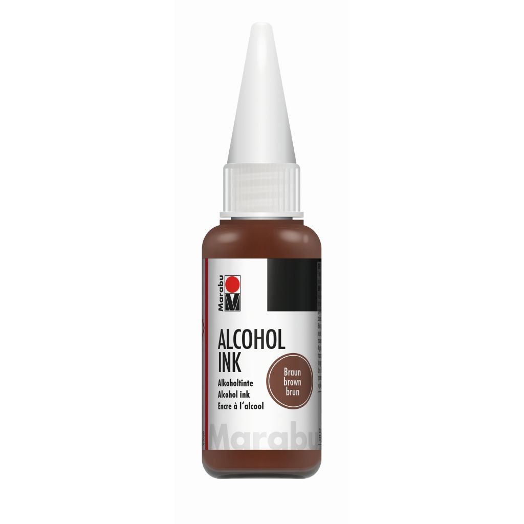 Marabu Alcohol Ink - Bottle of 20 ML - Brown (285) - Blister Pack
