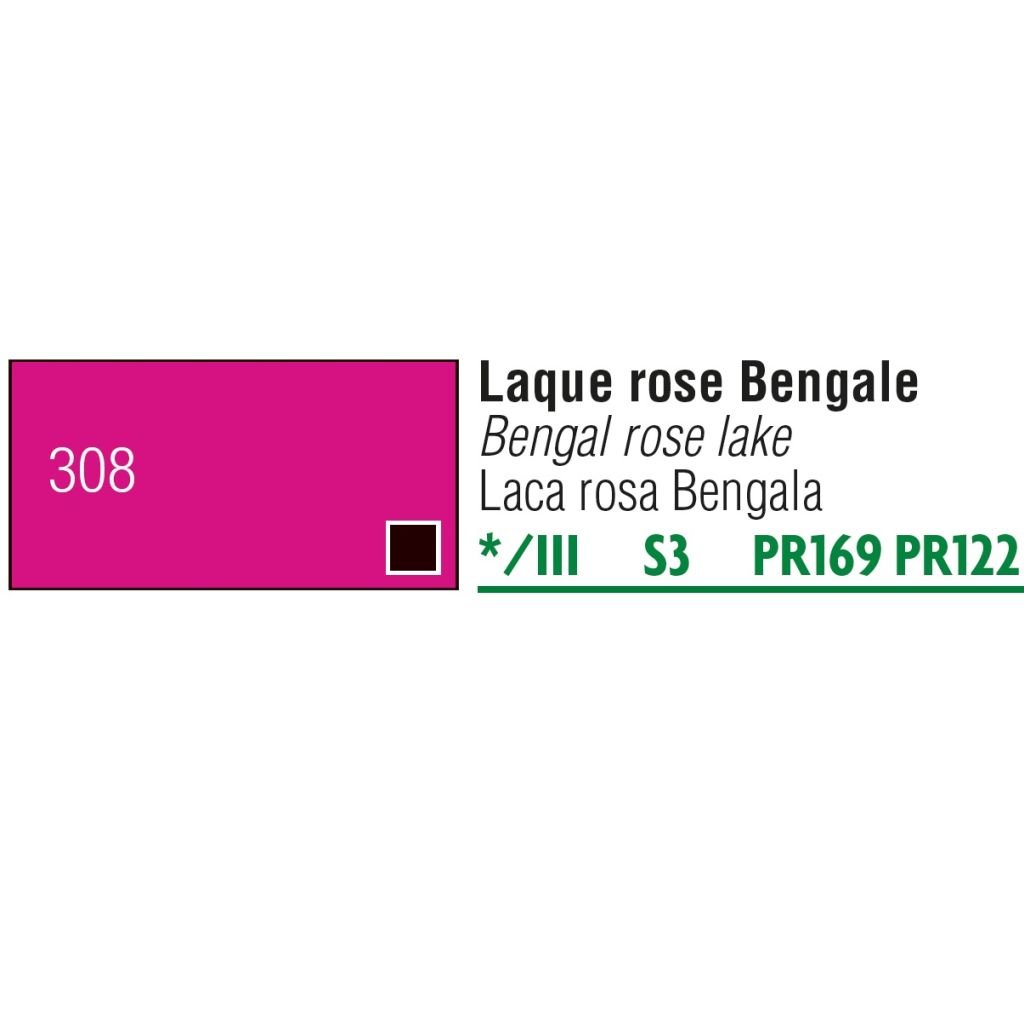 Pebeo Gouache Extra Fine T7 Paint - Bengale Rose Lake (308) - 20 ML Tube