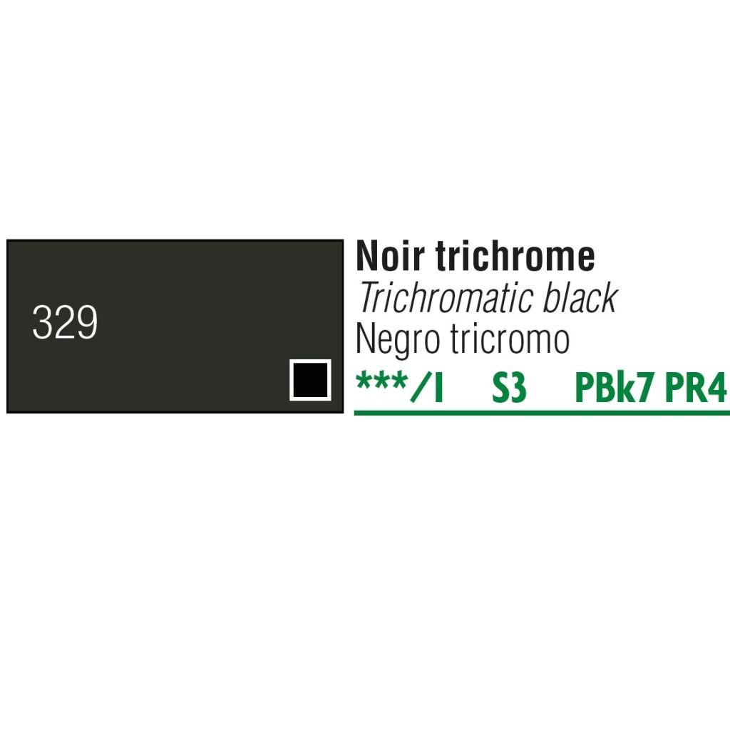 Pebeo Gouache Extra Fine T7 Paint - Trichromatic Black (329) - 20 ML Tube
