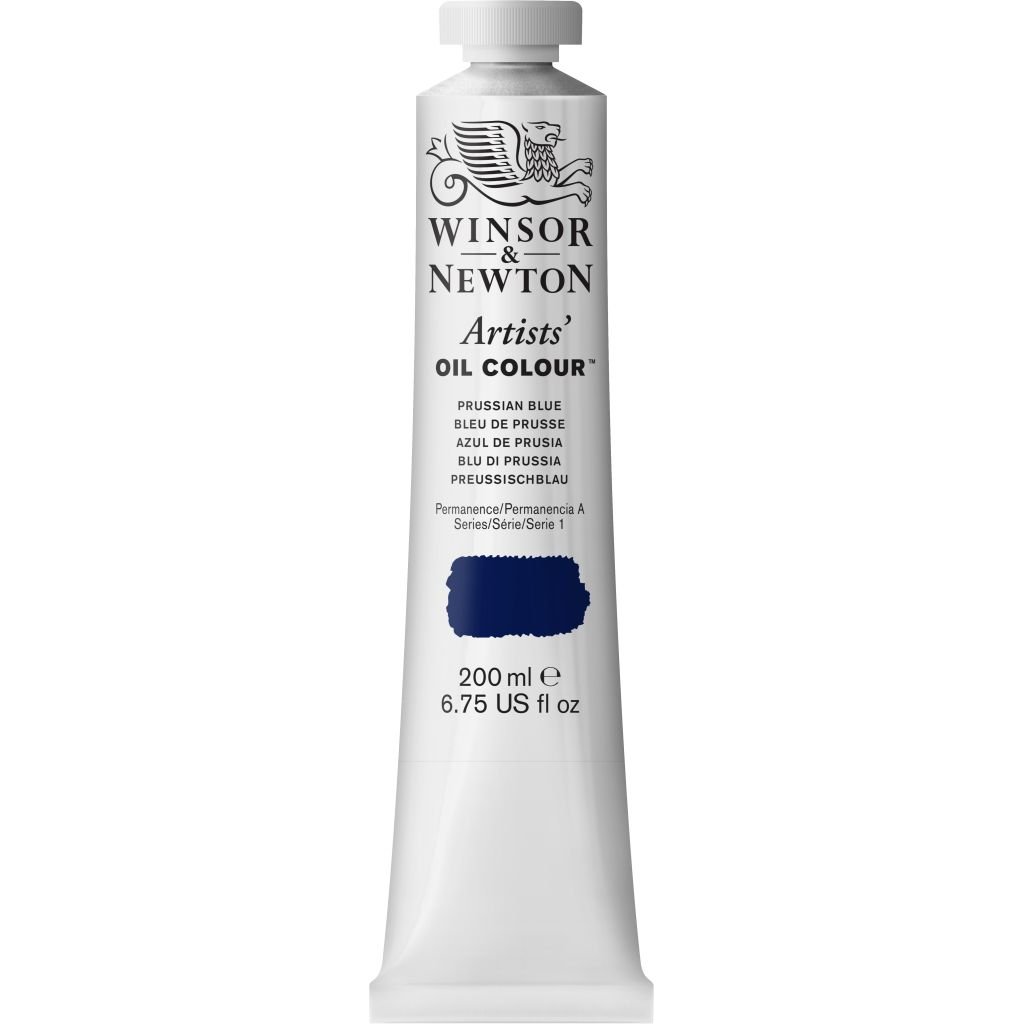Winsor & Newton Artists' Oil Colour - Tube of 200 ML - Prussian Blue (538)