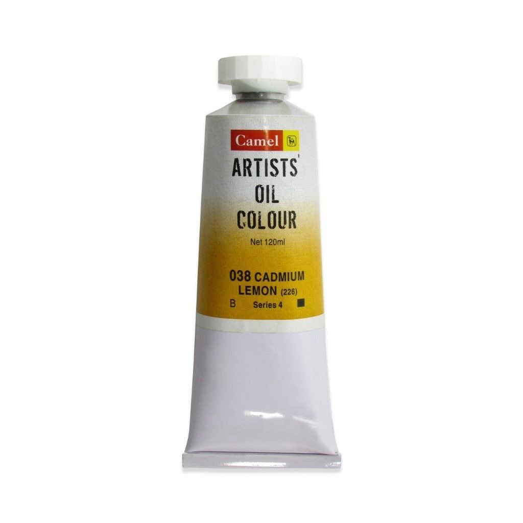 Camel Artists' Oil Colour - Cadmium Lemon (038) - Tube of 120 ML