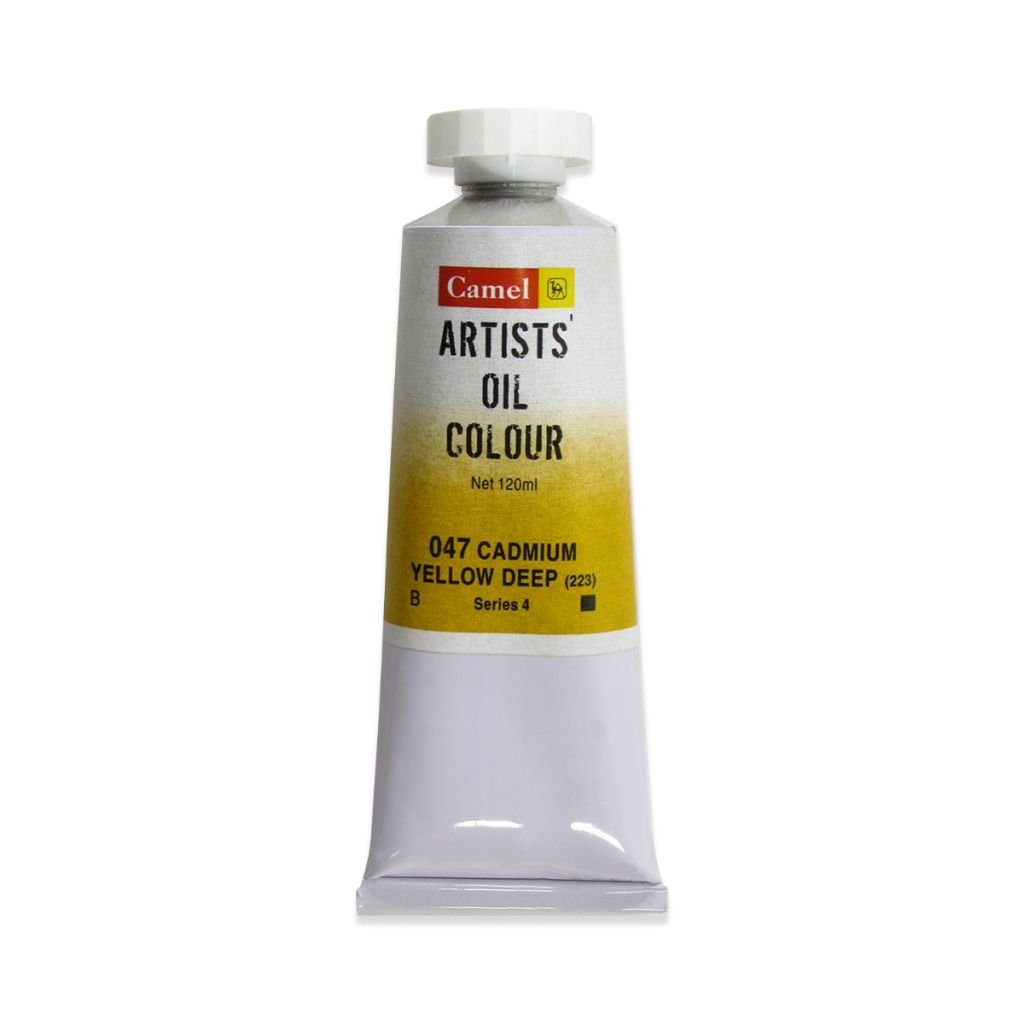 Camel Artists' Oil Colour - Cadmium Yellow Deep (047) - Tube of 120 ML