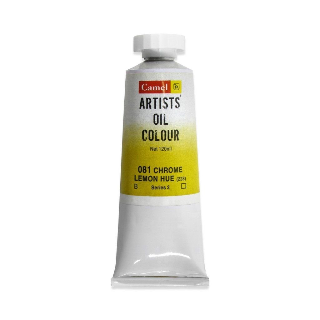 Camel Artists' Oil Colour - Chrome Lemon Hue (081) - Tube of 120 ML