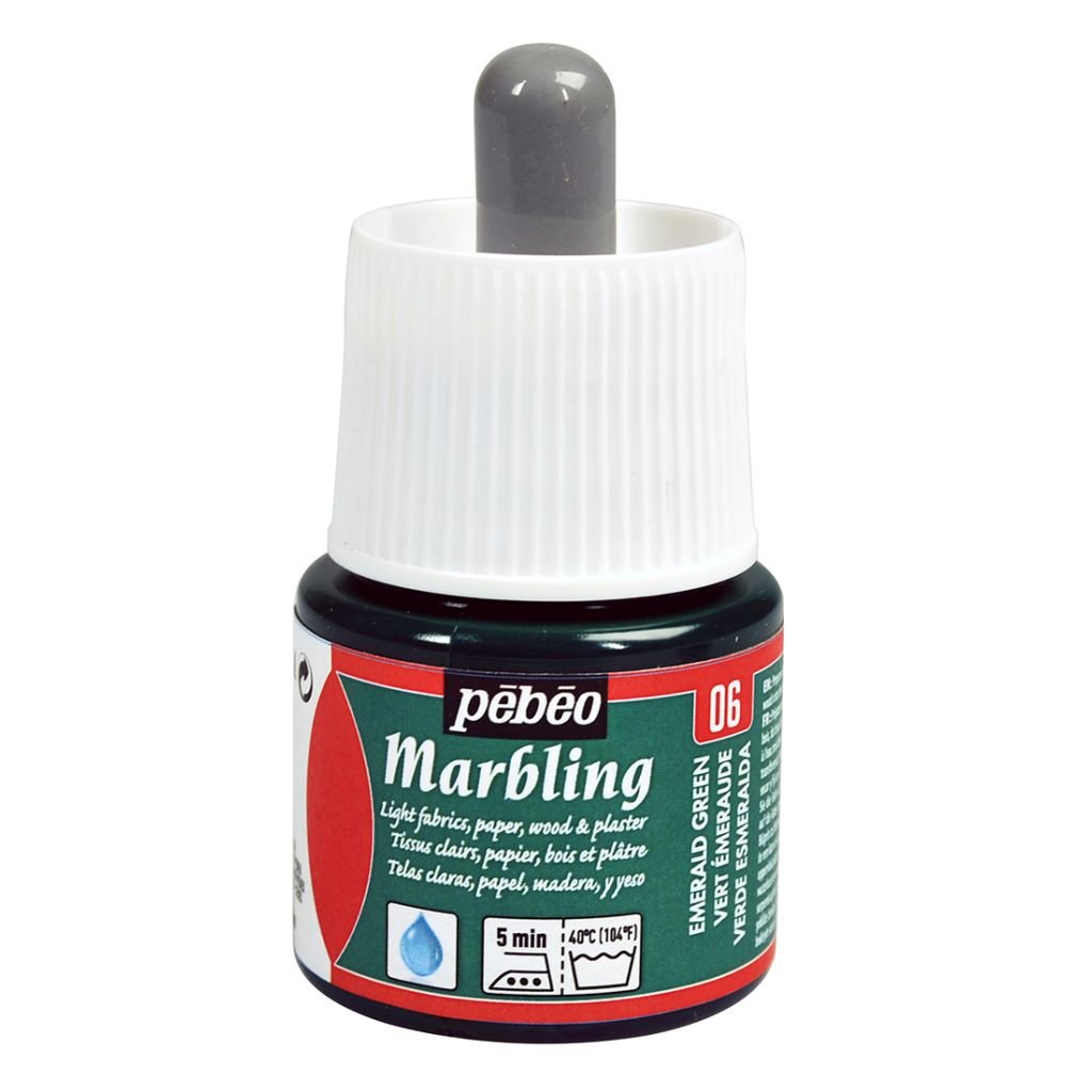 Pebeo Marbling Paint - 45 ML Bottle - Emerald Green (06)