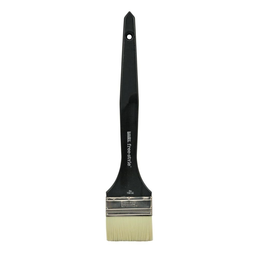 Liquitex Professional Free Style Large Scale Brush - Large Flat - Long Handle - Size: 3