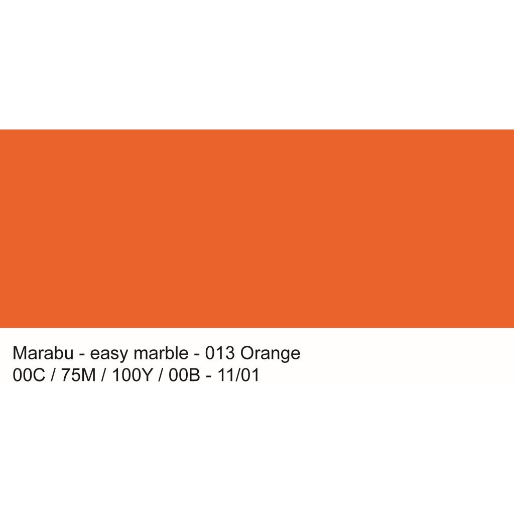 Marabu Easy Marble - Marbling Paint - Bottle of 15 ML - Orange (013)