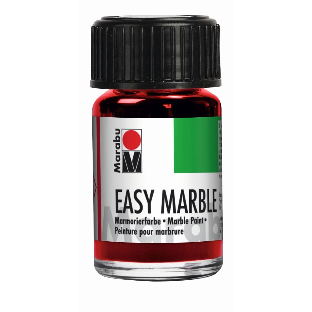 Marabu Easy Marble - Marbling Paint - Bottle of 15 ML - Cherry Red (031)
