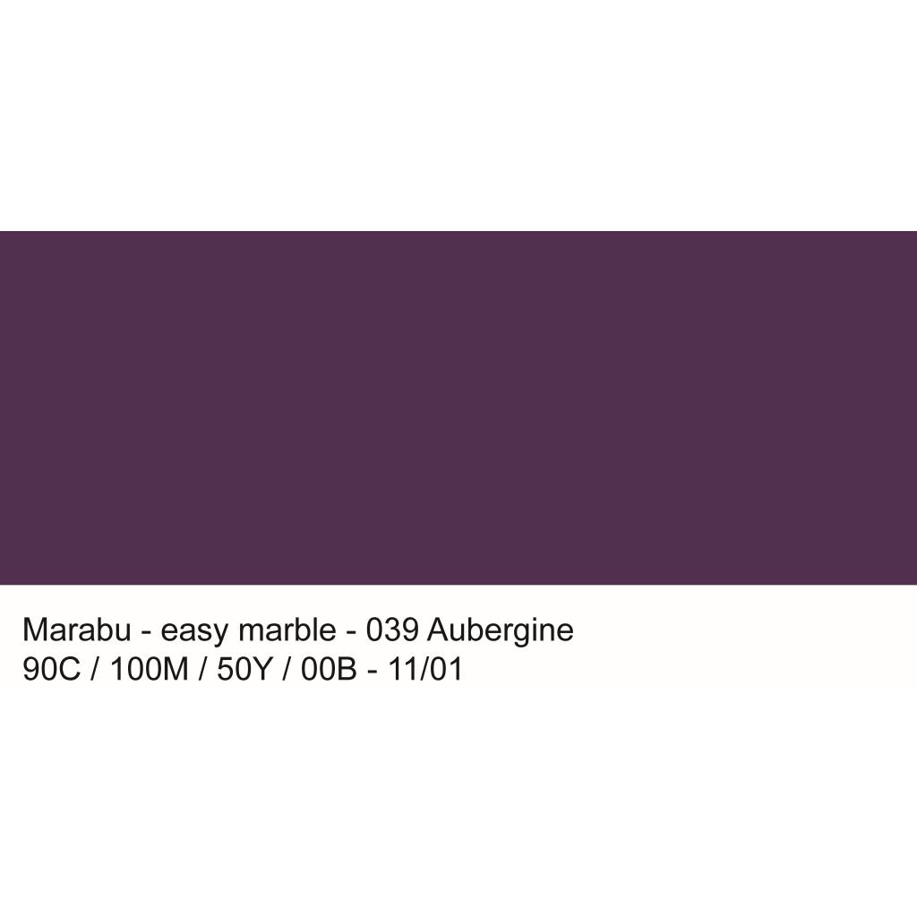Marabu Easy Marble - Marbling Paint - Bottle of 15 ML - Aubergine (039)