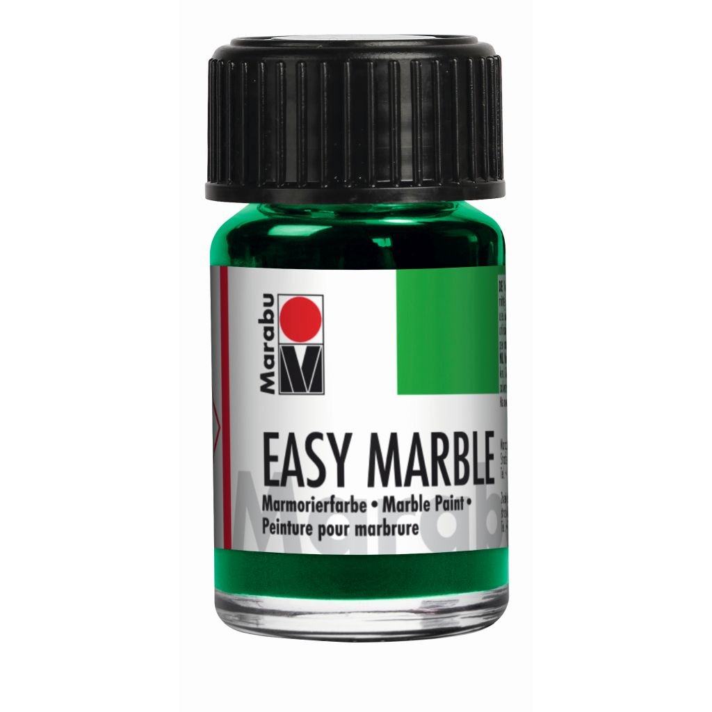 Marabu Easy Marble - Marbling Paint - Bottle of 15 ML - Rich Green (067)