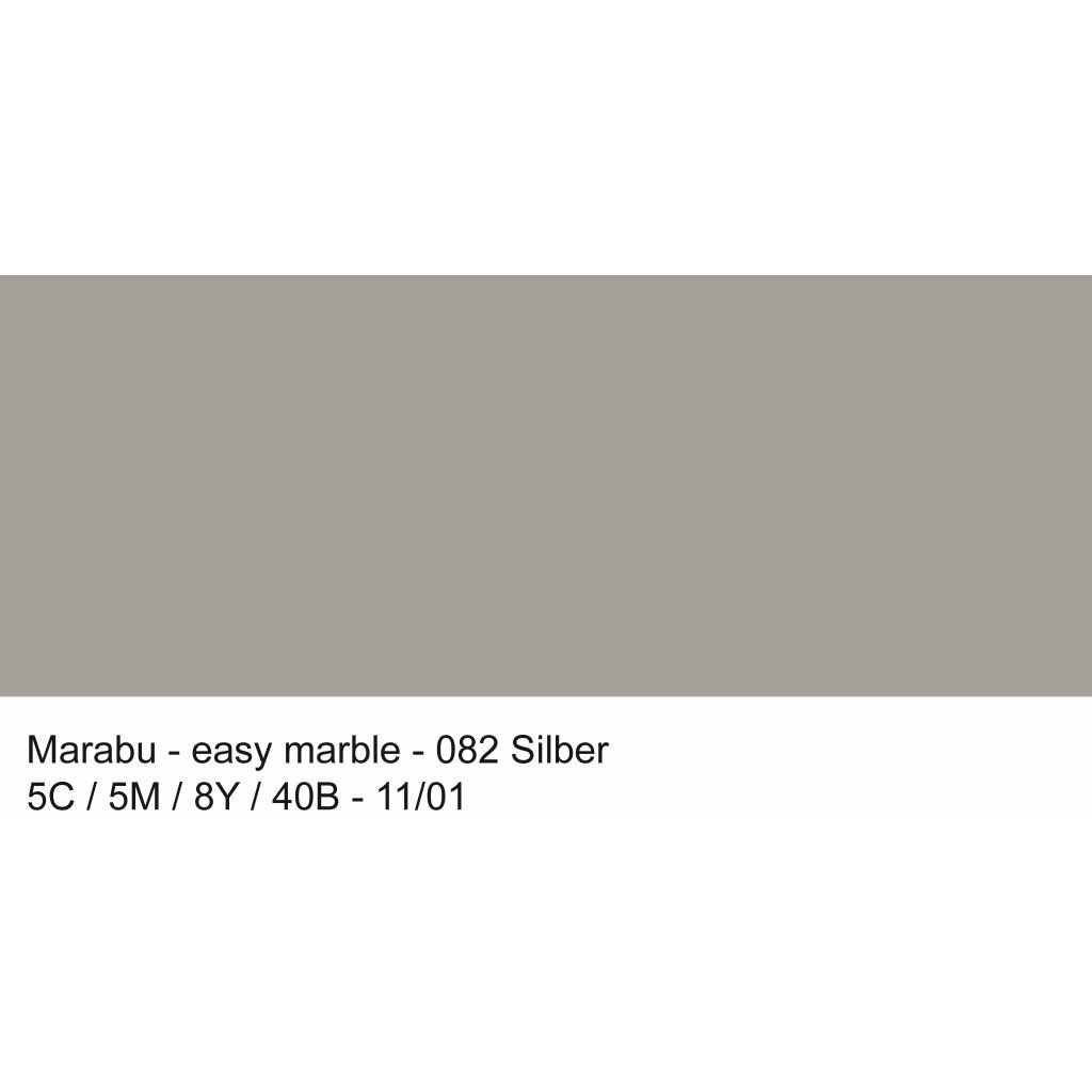 Marabu Easy Marble - Marbling Paint - Bottle of 15 ML - Silver (082)