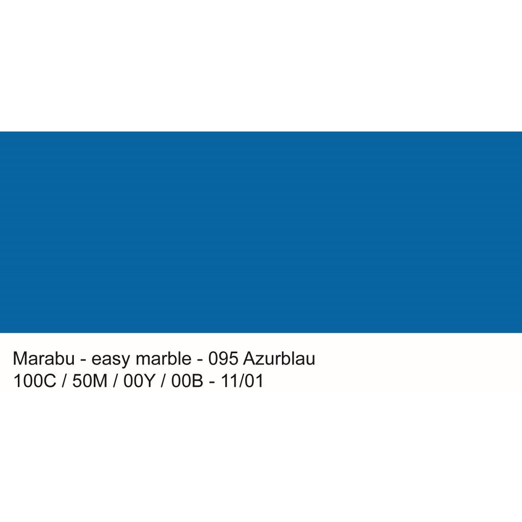 Marabu Easy Marble - Marbling Paint - Bottle of 15 ML - Azure Blue (095)