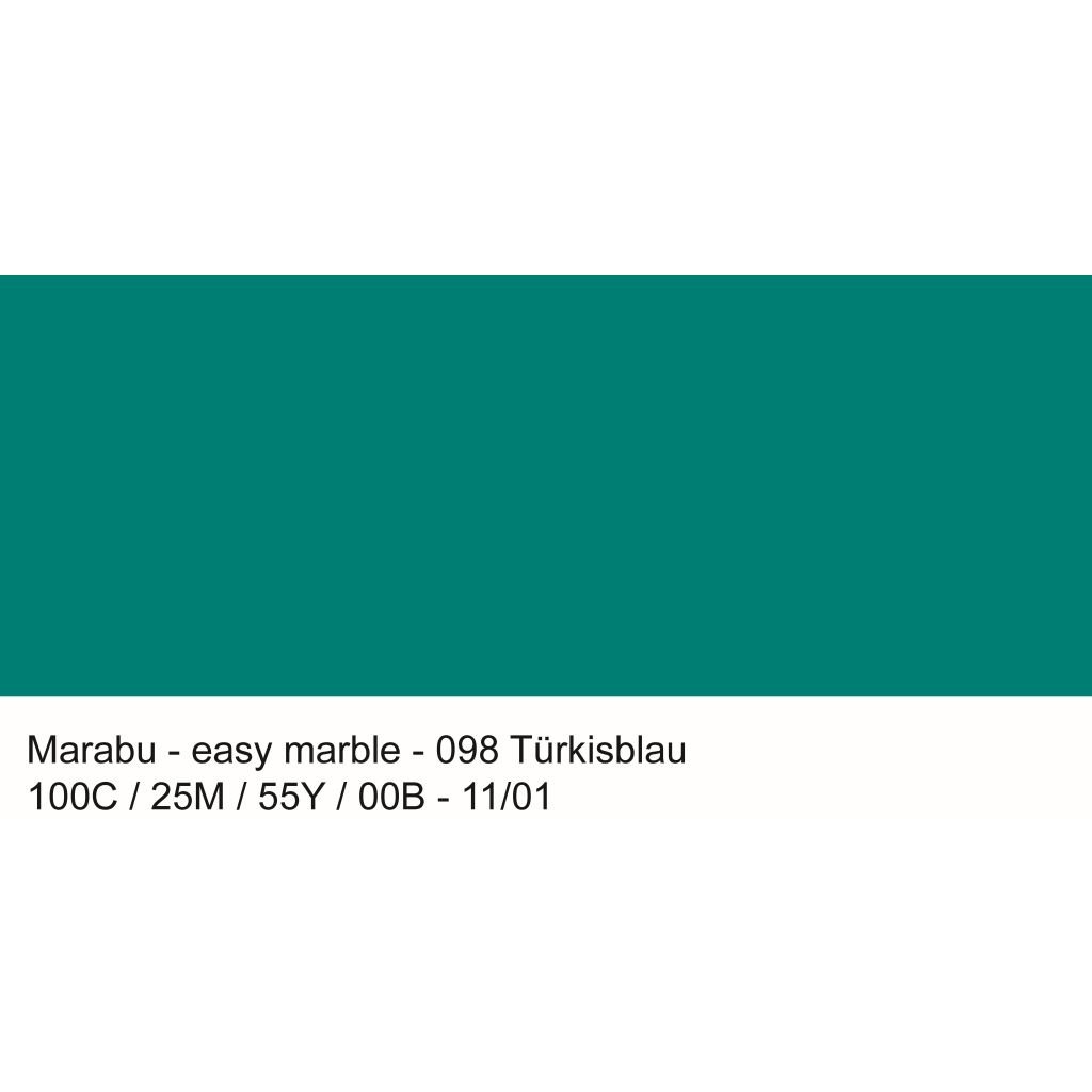 Marabu Easy Marble - Marbling Paint - Bottle of 15 ML - Turquoise (098)