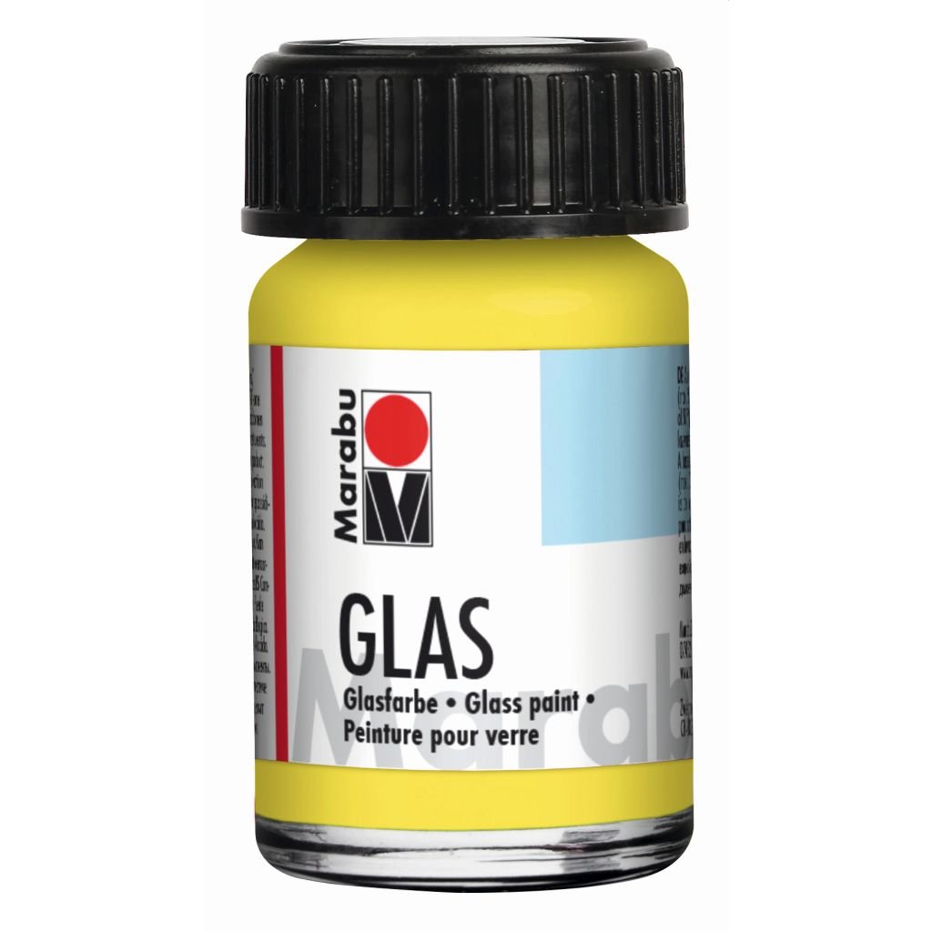 Marabu Glas - Water-based Glass Paint - Bottle of 15 ML - Lemon (020)