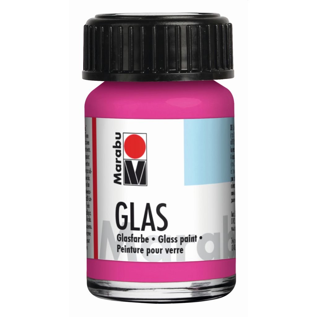 Marabu Glas - Water-based Glass Paint - Bottle of 15 ML - Pink (033)
