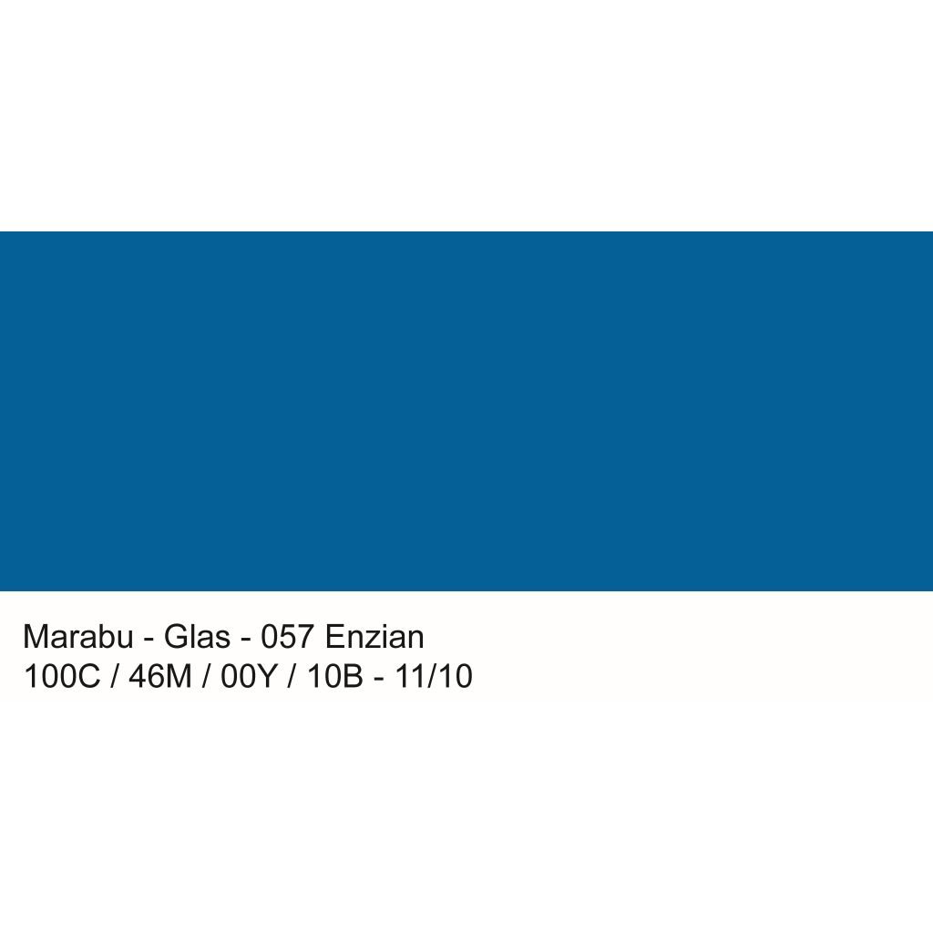 Marabu Glas - Water-based Glass Paint - Bottle of 15 ML - Gentian (057)