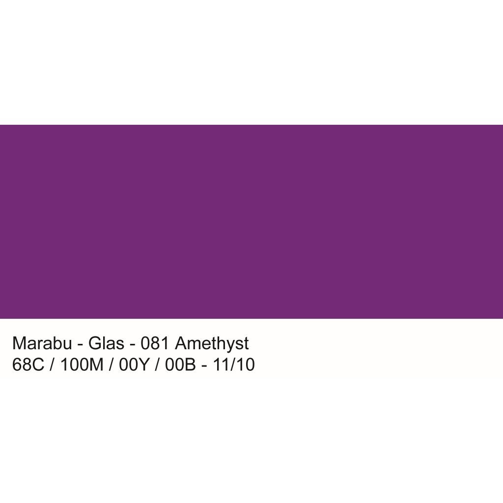 Marabu Glas - Water-based Glass Paint - Bottle of 15 ML - Amethyst (081)