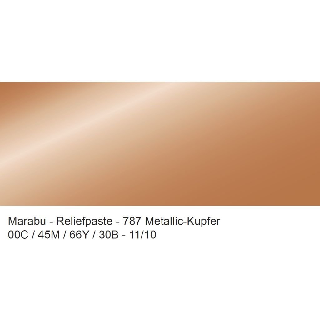 Marabu Relief Paste - Outliner for Glass & Porcelain - 20 ML Tube - Metallic Copper (787)