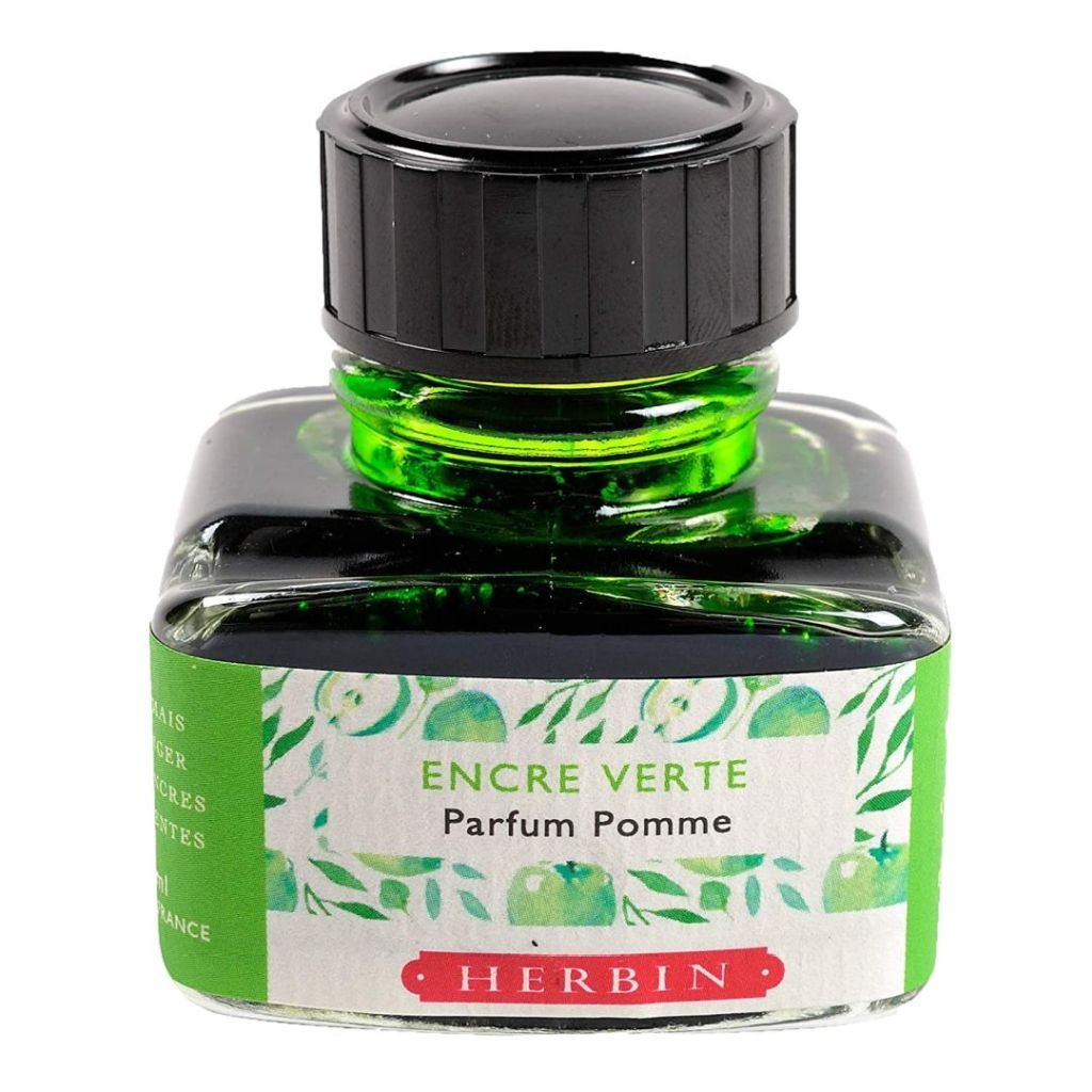 J. Herbin Scented Ink - 30 ML Bottle - Parfum Pomme (Apple Green)