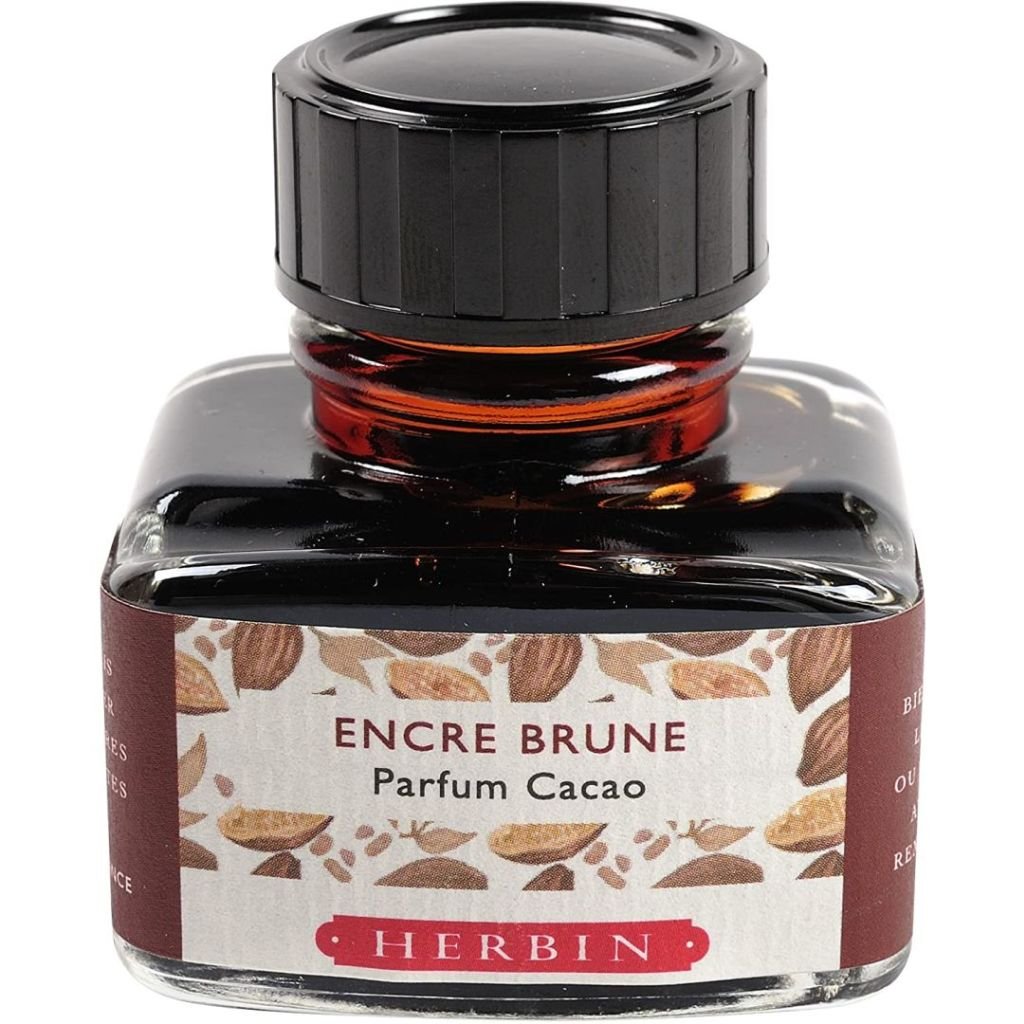 J. Herbin Scented Ink - 30 ML Bottle - Parfum Cacao (Chocolate Brown)