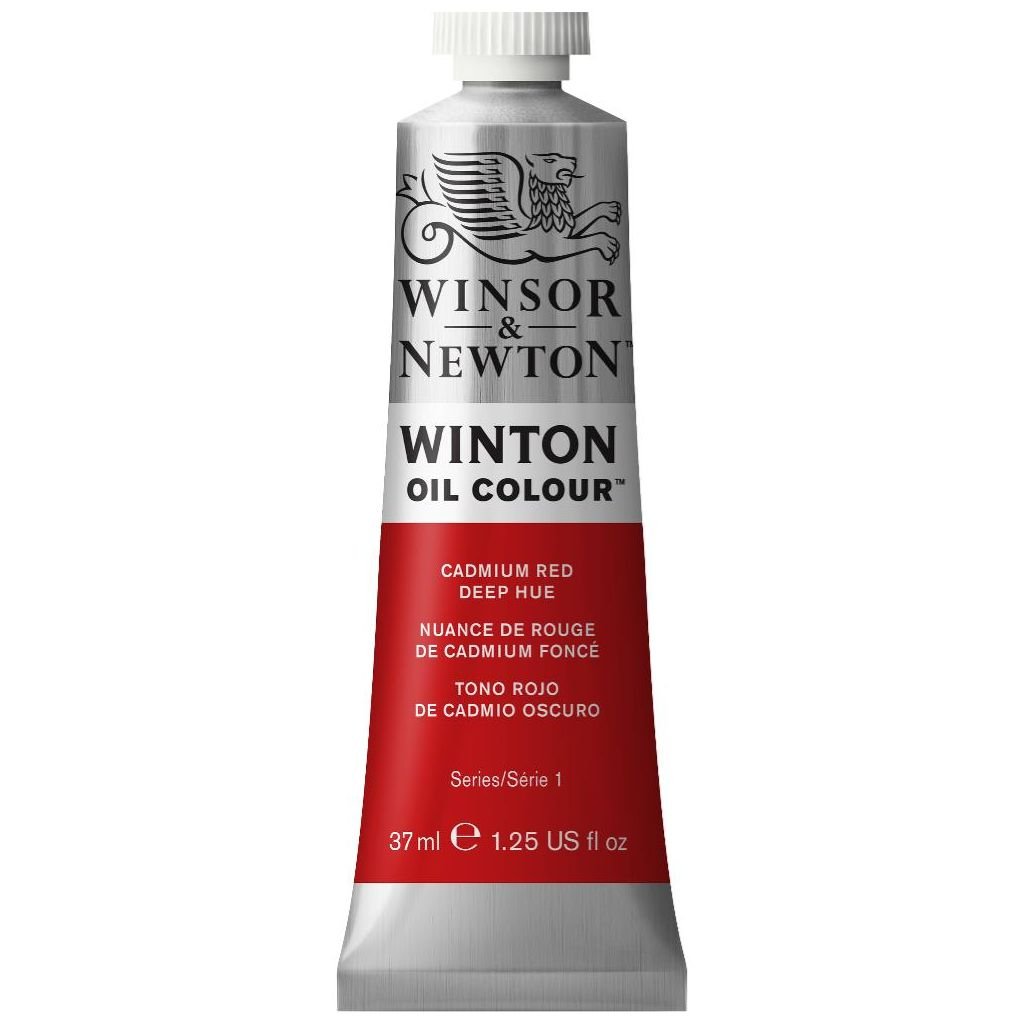 Winsor & Newton Winton Oil Colour - Tube of 37 ML - Cadmium Red Deep Hue (098)