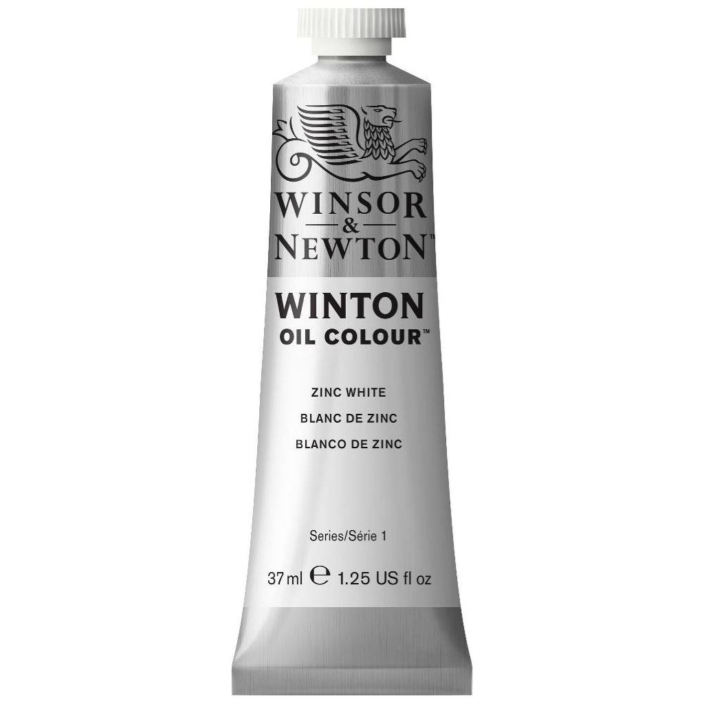 Winsor & Newton Winton Oil Colour - Tube of 37 ML - Zinc White (748)