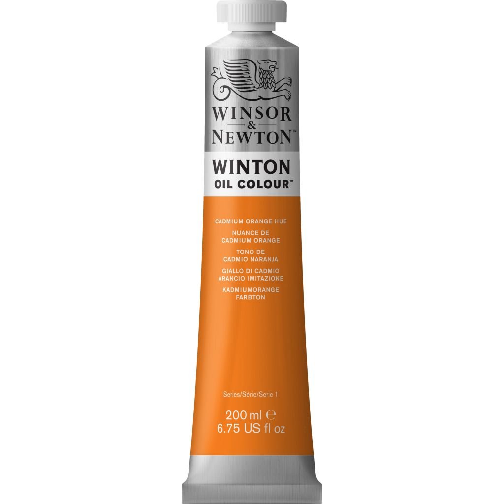 Winsor & Newton Winton Oil Colour - Tube of 200 ML - Cadmium Orange Hue (090)