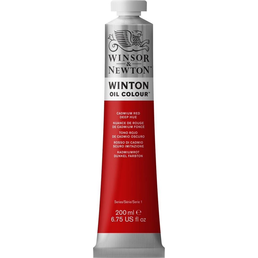 Winsor & Newton Winton Oil Colour - Tube of 200 ML - Cadmium Red Deep Hue (098)