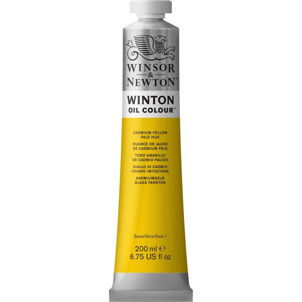 Winsor & Newton Winton Oil Colour - Tube of 200 ML - Cadmium Yellow Pale Hue (119)