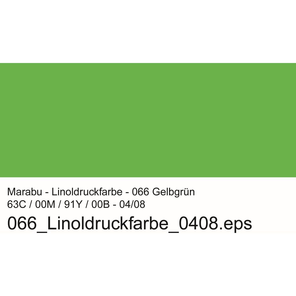 Marabu Aqua Lino Printing Colour - Bottle of 250 ML - Yellow Green (066)