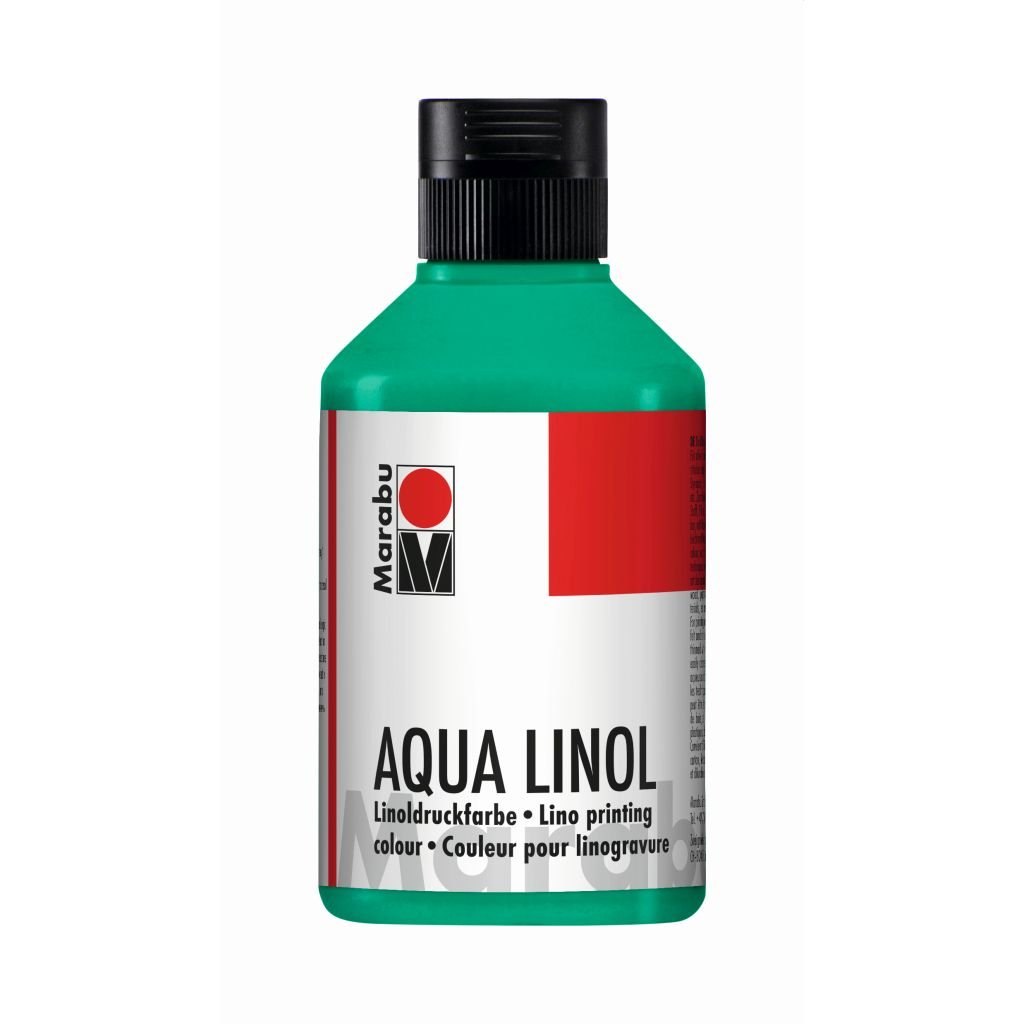 Marabu Aqua Lino Printing Colour - Bottle of 250 ML - Blue Green (097)