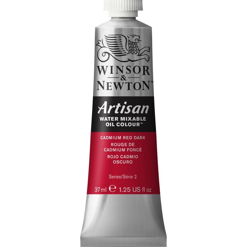 Winsor & Newton Artisan Water Mixable Oil - Tube of 37 ML - Cadmium Red Dark (104)