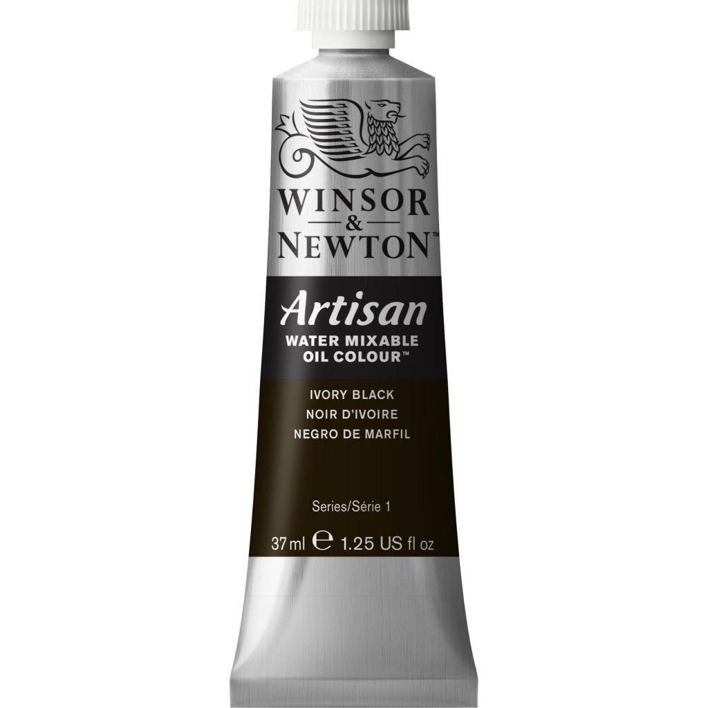 Winsor & Newton Artisan Water Mixable Oil - Tube of 37 ML - Ivory Black (331)