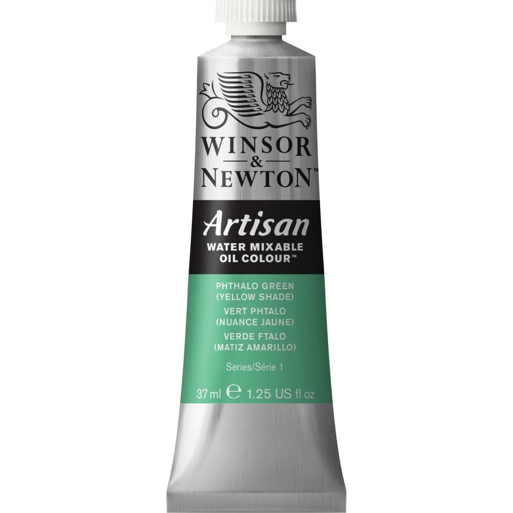 Winsor & Newton Artisan Water Mixable Oil - Tube of 37 ML - Phthalo Green (Yellow Shade) (521)
