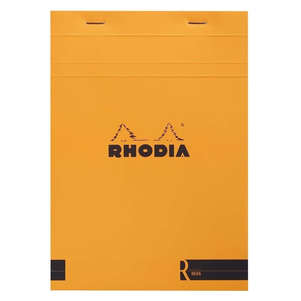 Rhodia - Orange R No. 16 - Premium - Stapled - Blank Notepad - A5 (148 mm x 210 mm or 5.8