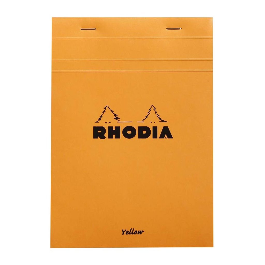 Rhodia - Basics Orange No. 16 - Stapled - 5 x 5 Graph Squared Ruling Notepad - A5 (148 mm x 210 mm or 5.8