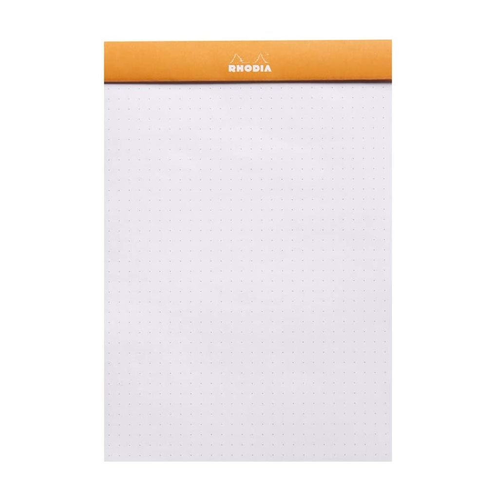 Rhodia - Basics Orange No. 16 - Stapled - Dot Grid Pad - A5 (148 mm x 210 mm or 5.8